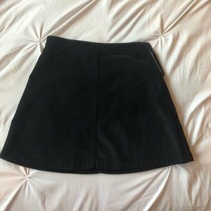 black corduroy skirt